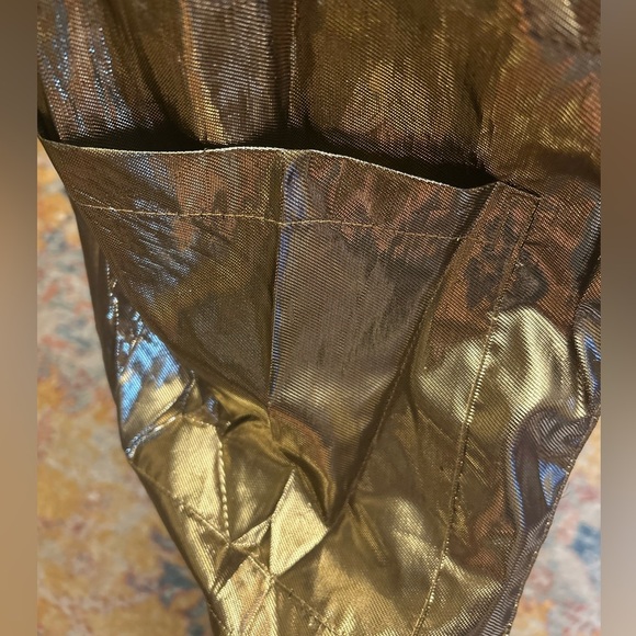 Francine Browner Metallic Blazer Gold Vintage 80s - Picture 2 of 5